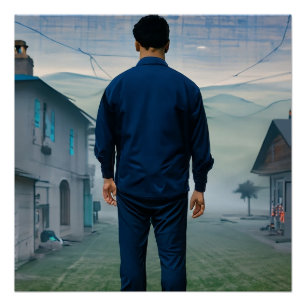 Schaduwen van het netwerk perfect poster