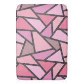 Schaduwen van het patroon van gekleurd koraal glas badmat (Voorkant Verticaal)