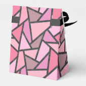 Schaduwen van het patroon van gekleurd koraal glas bedankdoosjes (Achterkant)