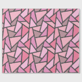 Schaduwen van het patroon van gekleurd koraal glas cadeaupapier (Vlak)