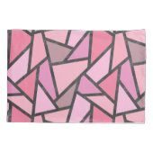 Schaduwen van het patroon van gekleurd koraal glas kussensloop (Achterkant)