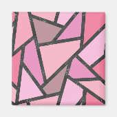 Schaduwen van het patroon van gekleurd koraal glas magneet (Voorkant)