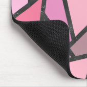 Schaduwen van het patroon van gekleurd koraal glas muismat (Hoek)