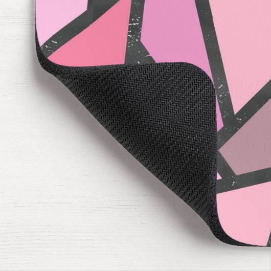 Schaduwen van het patroon van gekleurd koraal glas muismat (Hoek)