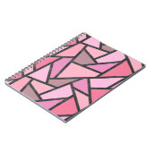 Schaduwen van het patroon van gekleurd koraal glas notitieboek (Linkerzijde)