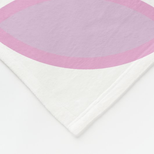 Schaduwen van het roze abstracte bloempatroon op w fleece deken (Hoek)