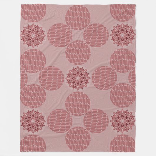 Schaduwen van het Roze Abstracte Patroon Achtergro Fleece Deken (Voorkant)