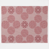 Schaduwen van het Roze Abstracte Patroon Achtergro Fleece Deken (Voorkant (Horizontaal))