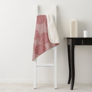 Schaduwen van het Roze Abstracte Patroon Achtergro Sherpa Deken