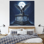 Schaduwen van het voorouderlijk altaar canvas afdruk (Insitu (Slaapkamer))