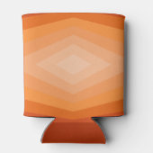 Schaduwen van Oranje geometrische Abstracte kunst Blikjeskoeler (Achterkant)