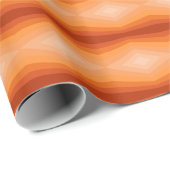 Schaduwen van Oranje geometrische Abstracte kunst Cadeaupapier (Rol Hoek)