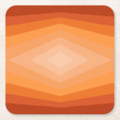 Schaduwen van Oranje geometrische Abstracte kunst Kartonnen Onderzetters (Voorkant)