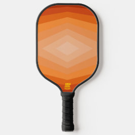 Schaduwen van Oranje geometrische Abstracte kunst Pickleball Paddle