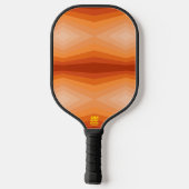 Schaduwen van Oranje geometrische Abstracte kunst Pickleball Paddle (Achterkant)