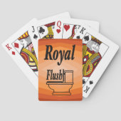 Schaduwen van Oranje geometrische Abstracte kunst Pokerkaarten (Achterkant)