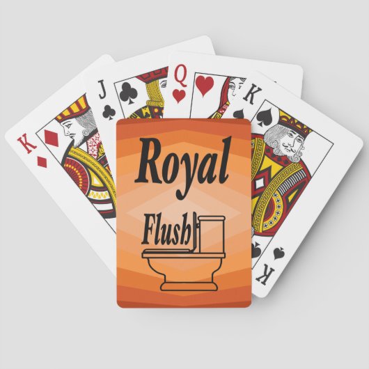 Schaduwen van Oranje geometrische Abstracte kunst Pokerkaarten (Achterkant)