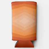 Schaduwen van Oranje geometrische Abstracte kunst Seltzer Blikjeskoeler (Voorkant)