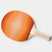 Schaduwen van Oranje geometrische Abstracte kunst Tafeltennisbatje (Zijkant)