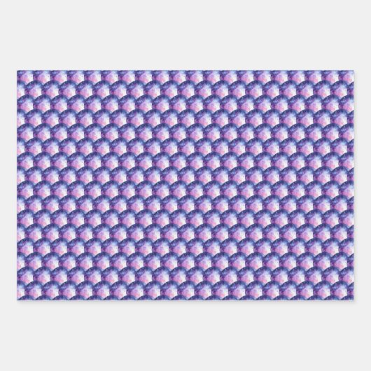 Schaduwen van Paarse bubbels Inpakpapier Vel (Voorkant 3)