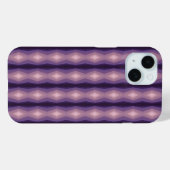 Schaduwen van Paarse geometrische Abstracte kunst Case-Mate iPhone Case (Achterkant (horizontaal))