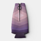 Schaduwen van Paarse geometrische Abstracte kunst Flesjeskoeler (Achterkant)