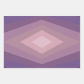 Schaduwen van Paarse geometrische Abstracte kunst Inpakpapier Vel (Voorkant 2)