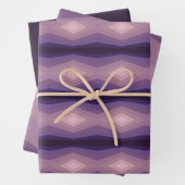 Schaduwen van Paarse geometrische Abstracte kunst Inpakpapier Vel (In situ)