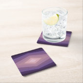 Schaduwen van Paarse geometrische Abstracte kunst Kartonnen Onderzetters (Insitu)