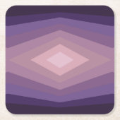 Schaduwen van Paarse geometrische Abstracte kunst Kartonnen Onderzetters (Voorkant)