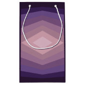 Schaduwen van Paarse geometrische Abstracte kunst Klein Cadeauzakje (Achterkant)