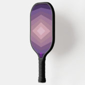 Schaduwen van Paarse geometrische Abstracte kunst Pickleball Paddle (Links)
