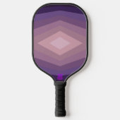 Schaduwen van Paarse geometrische Abstracte kunst Pickleball Paddle (Voorkant)