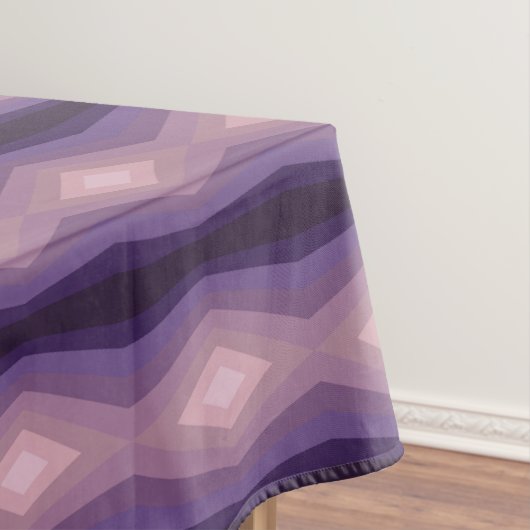 Schaduwen van Paarse geometrische Abstracte kunst Tafelkleed (Voorbeeld)