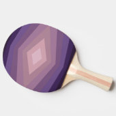 Schaduwen van Paarse geometrische Abstracte kunst Tafeltennisbatje (Zijkant)