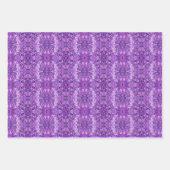 Schaduwen van Paarse, roze en witte wervelpatroon Inpakpapier Vel (Voorkant 3)