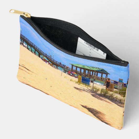 Schaduwen van Palm Trees Print Cut Sew Bag Etui (Open)