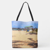 Schaduwen van palmbomen tote bag (Achterkant)