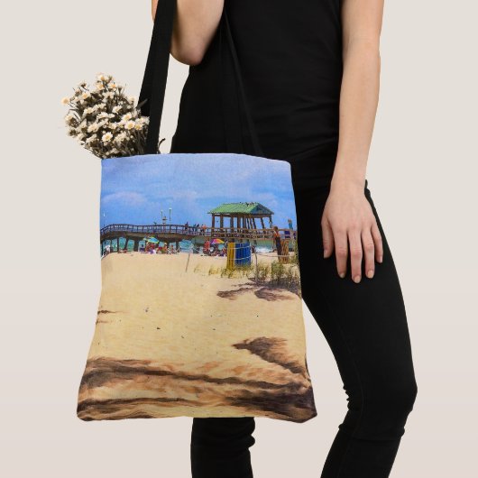 Schaduwen van palmbomen tote bag (Dichtbij)