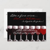 Schaduwen van rode uitnodiging (Voorkant / Achterkant)