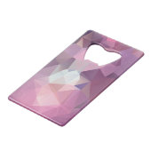 Schaduwen van roze Abstracte piramide Creditkaart Flessenopener (Achterkant Gekanteld)