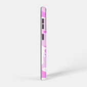 Schaduwen van roze en witte Camouflage Samsung Galaxy Hoesje (Rechterkant)