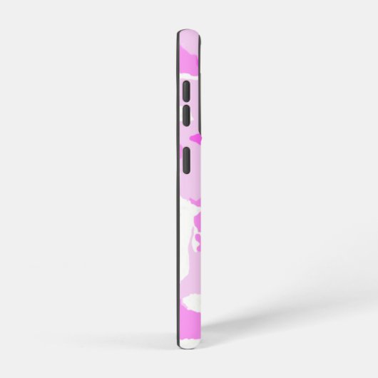 Schaduwen van roze en witte Camouflage Samsung Galaxy Hoesje (Rechterkant)