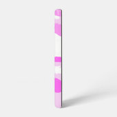 Schaduwen van roze en witte Camouflage Samsung Galaxy Hoesje (Linkerkant)