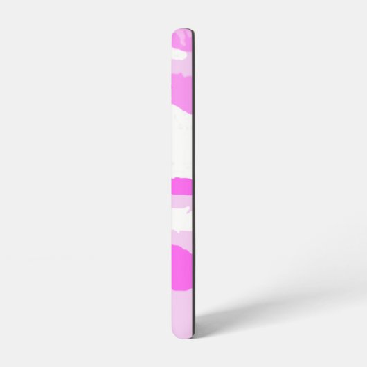 Schaduwen van roze en witte Camouflage Samsung Galaxy Hoesje (Linkerkant)