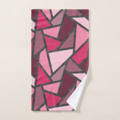 Schaduwen van roze gekleurd glas bad handdoek (Handdoek)