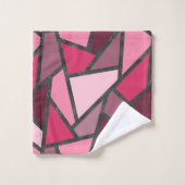 Schaduwen van roze gekleurd glas bad handdoek (Wasdoekje)