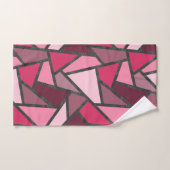 Schaduwen van roze gekleurd glas bad handdoek (Handdoek)