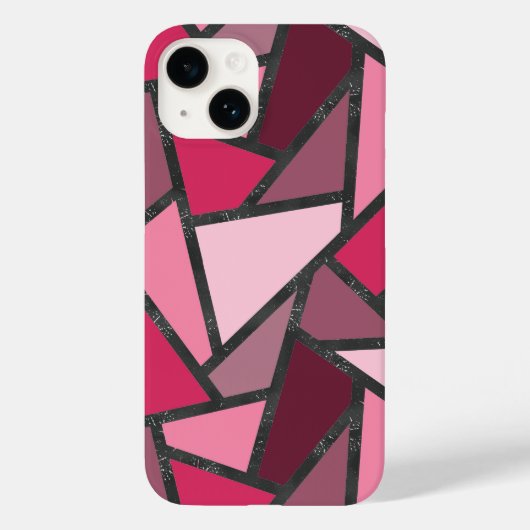 Schaduwen van roze gekleurd glas Case-Mate iPhone case (Achterkant)