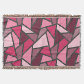 Schaduwen van roze gekleurd glas deken (Voorkant)